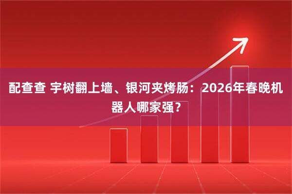 配查查 宇树翻上墙、银河夹烤肠：2026年春晚机器人哪家强？